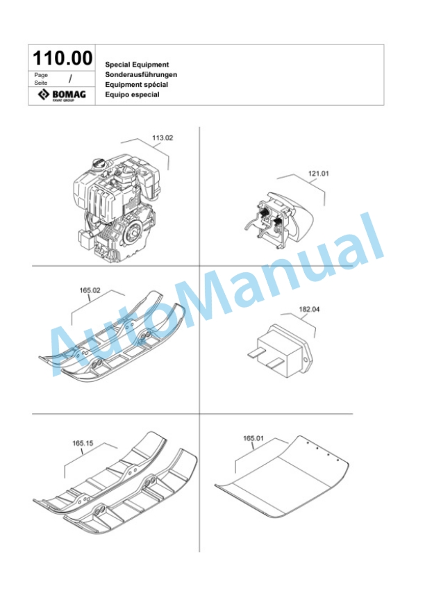 Bomag BPR 45-55 D Vibratory Plate Compactor Spare Parts Catalogue 00818493 5 Bomag BPR 45-55 D Vibratory Plate Compactor Spare Parts Catalogue 00818493-5