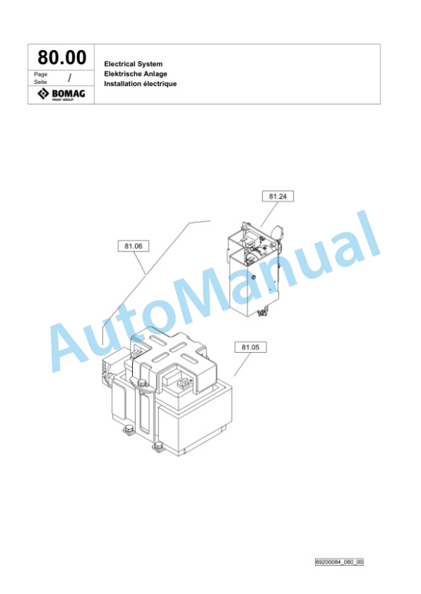 Bomag BPR 45-55 D Vibratory Plate Compactor Spare Parts Catalogue 00826679 3 Bomag BPR 45-55 D Vibratory Plate Compactor Spare Parts Catalogue 00826679-3