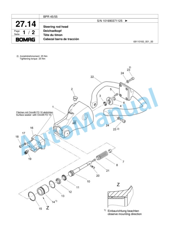 Bomag BPR 45-55 Vibratory Plate Compactor Spare Parts Catalogue 00817917 2 Bomag BPR 45-55 Vibratory Plate Compactor Spare Parts Catalogue 00817917-2