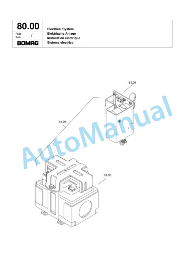 Bomag BPR 45-55 Vibratory Plate Compactor Spare Parts Catalogue 00818501 4 Bomag BPR 45-55 Vibratory Plate Compactor Spare Parts Catalogue 00818501-4