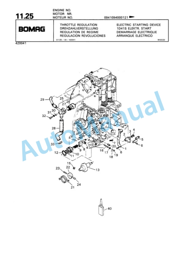 Bomag BPR 50-52 D-2. BPR 55-52 D-2, BPR 60-52 D-2 Vibratory Plate Compactor Spare Parts Catalogue 00811350 3 Bomag BPR 50-52 D-2. BPR 55-52 D-2, BPR 60-52 D-2 Vibratory Plate Compactor Spare Parts Catalogue 00811350-3