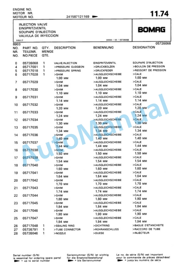 Bomag BPR 50-55 D Vibratory Plate Compactor Spare Parts Catalogue 00813333 2 Bomag BPR 50-55 D Vibratory Plate Compactor Spare Parts Catalogue 00813333-2