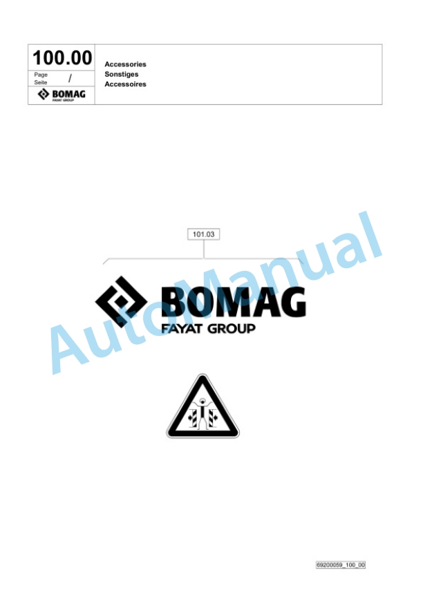 Bomag BPR 50-55 D Vibratory Plate Compactor Spare Parts Catalogue 00826335 4 Bomag BPR 50-55 D Vibratory Plate Compactor Spare Parts Catalogue 00826335-4