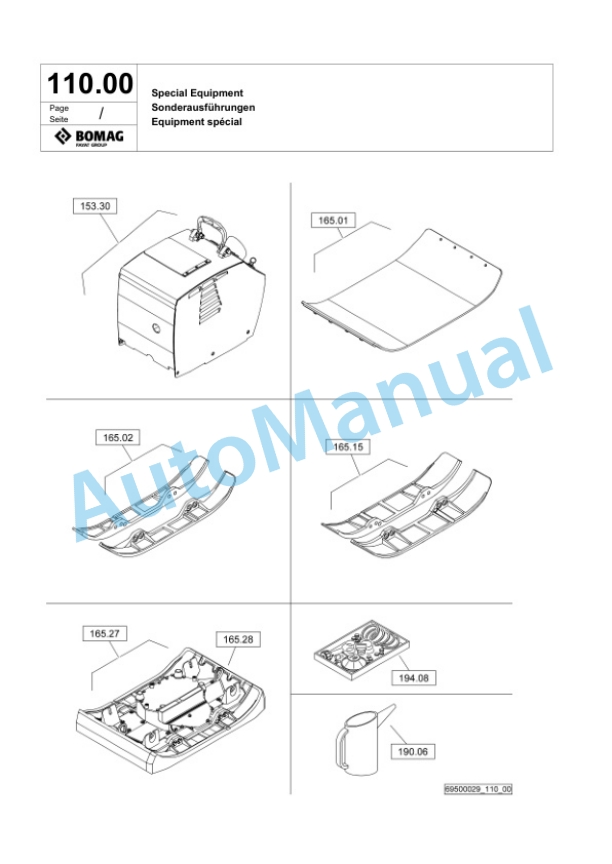 Bomag BPR 50-55 D Vibratory Plate Compactor Spare Parts Catalogue 00826477 4 Bomag BPR 50-55 D Vibratory Plate Compactor Spare Parts Catalogue 00826477-4