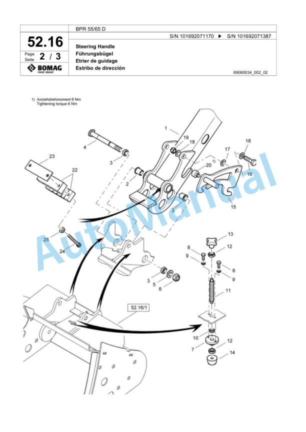 Bomag BPR 55-65 D Vibratory Plate Compactor Spare Parts Catalogue 00817989 2 Bomag BPR 55-65 D Vibratory Plate Compactor Spare Parts Catalogue 00817989-2
