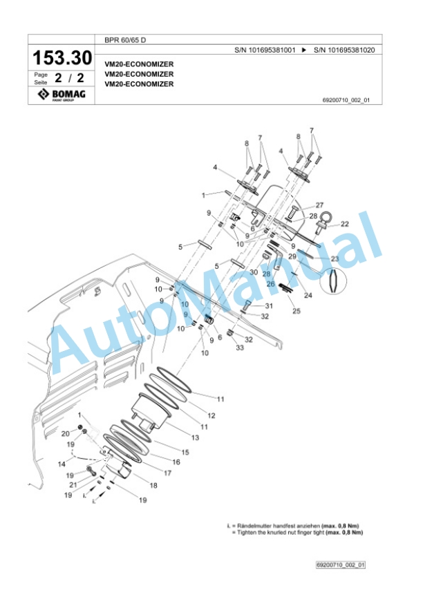 Bomag BPR 60-65 D Vibratory Plate Compactor Spare Parts Catalogue 00826337 5 Bomag BPR 60-65 D Vibratory Plate Compactor Spare Parts Catalogue 00826337-5