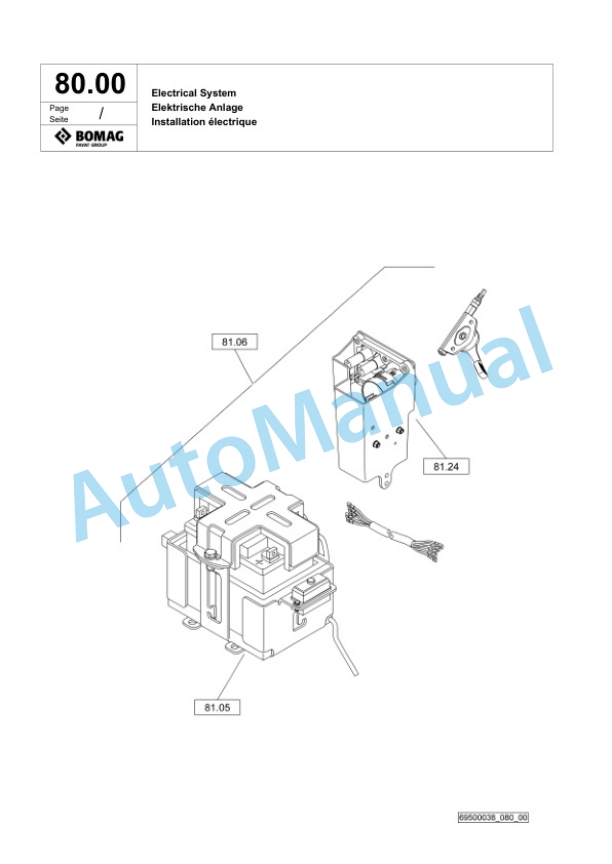 Bomag BPR 60-65 D Vibratory Plate Compactor Spare Parts Catalogue 00826837 3 Bomag BPR 60-65 D Vibratory Plate Compactor Spare Parts Catalogue 00826837-3