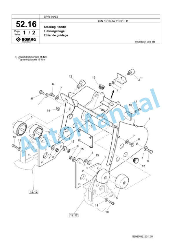 Bomag BPR 60-65 Vibratory Plate Compactor Spare Parts Catalogue 00826993 2 Bomag BPR 60-65 Vibratory Plate Compactor Spare Parts Catalogue 00826993-2