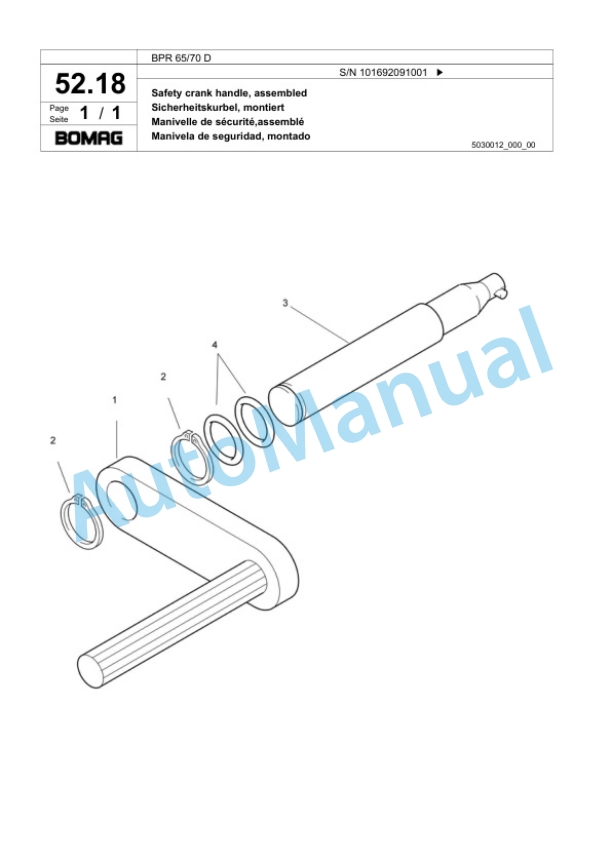 Bomag BPR 65-70 D Vibratory Plate Compactor Spare Parts Catalogue 00817993 2 Bomag BPR 65-70 D Vibratory Plate Compactor Spare Parts Catalogue 00817993-2