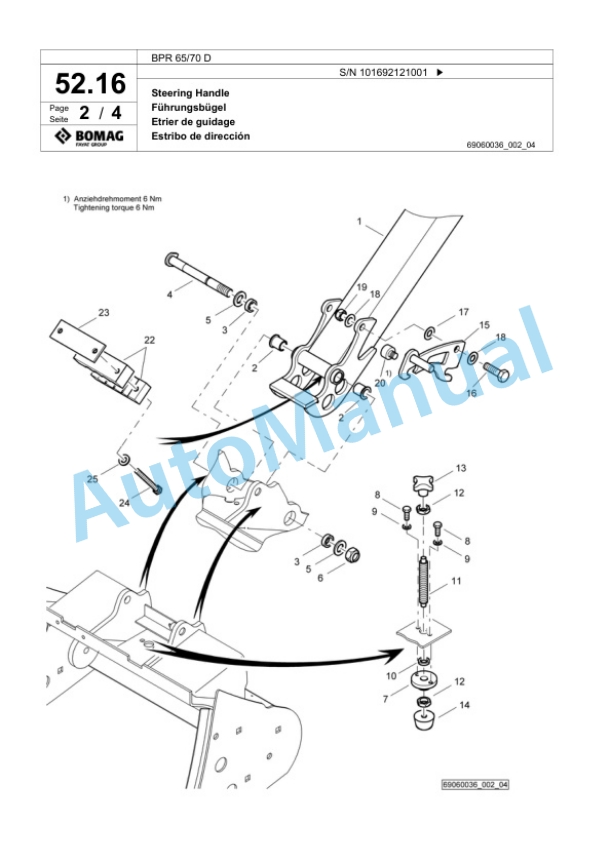 Bomag BPR 65-70 D Vibratory Plate Compactor Spare Parts Catalogue 00818567 2 Bomag BPR 65-70 D Vibratory Plate Compactor Spare Parts Catalogue 00818567-2