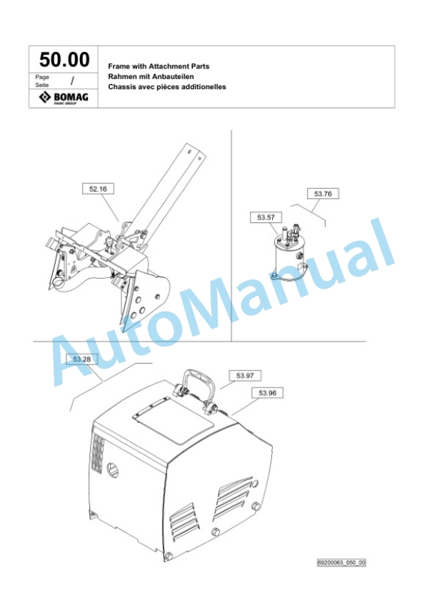 Bomag BPR 70-70 D Vibratory Plate Compactor Spare Parts Catalogue 00825551 2 Bomag BPR 70-70 D Vibratory Plate Compactor Spare Parts Catalogue 00825551-2