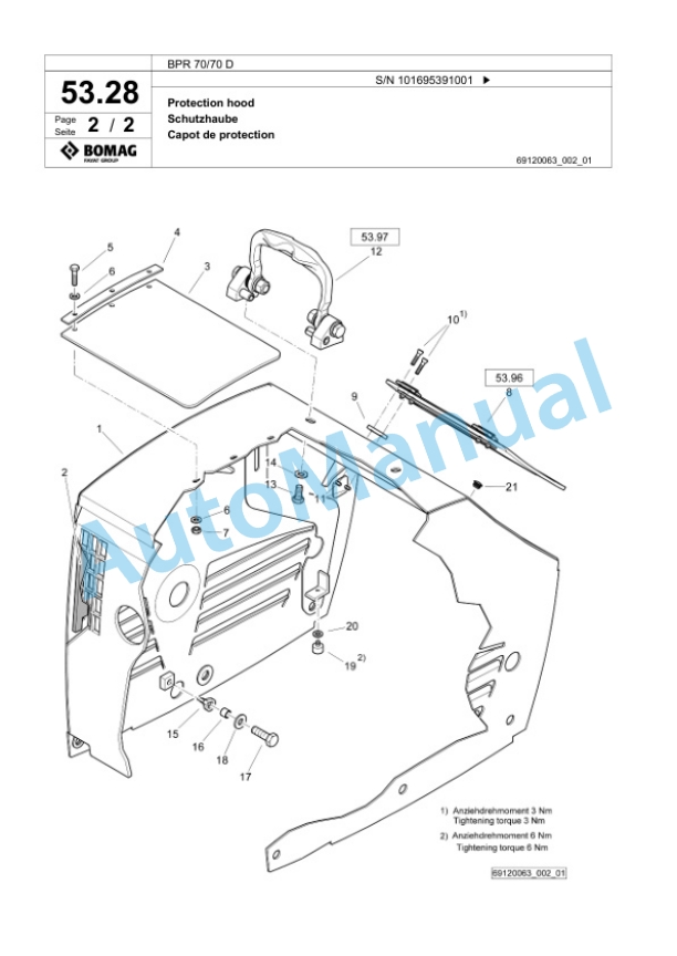 Bomag BPR 70-70 D Vibratory Plate Compactor Spare Parts Catalogue 00826339 2 Bomag BPR 70-70 D Vibratory Plate Compactor Spare Parts Catalogue 00826339-2