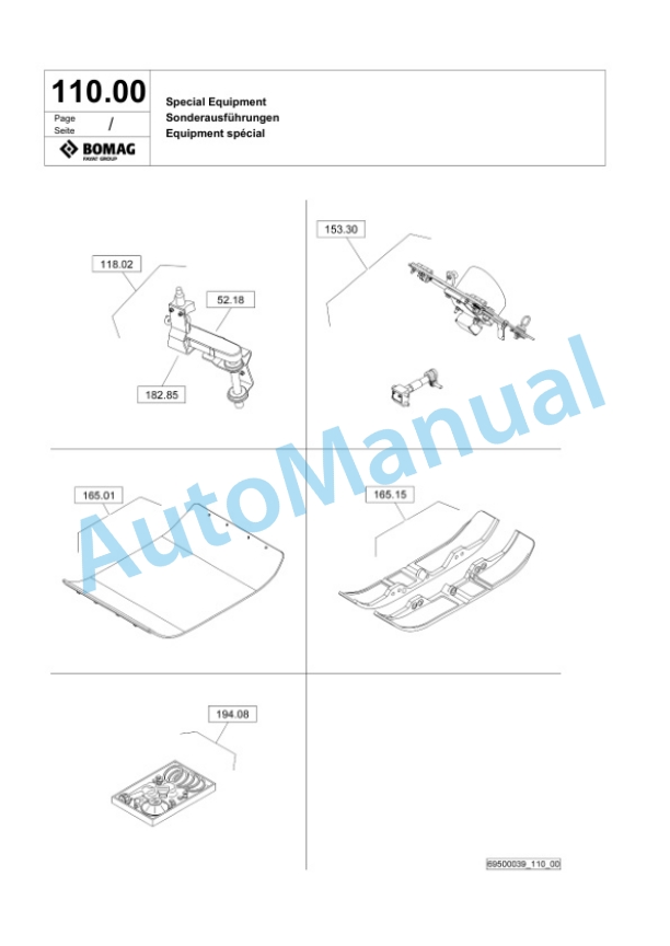 Bomag BPR 70-70 D Vibratory Plate Compactor Spare Parts Catalogue 00826339 5 Bomag BPR 70-70 D Vibratory Plate Compactor Spare Parts Catalogue 00826339-5