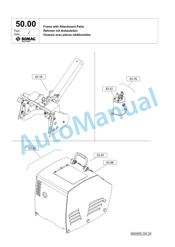Bomag BPR 70-70 D Vibratory Plate Compactor Spare Parts Catalogue 00826741 2 Bomag BPR 70-70 D Vibratory Plate Compactor Spare Parts Catalogue 00826741-2