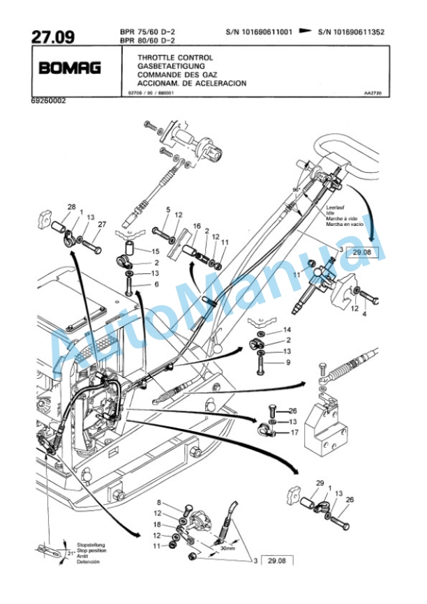 Bomag BPR 75-60 D-2, BPR 80-60 D-2 Vibratory Plate Compactor Spare Parts Catalogue 00811428 3 Bomag BPR 75-60 D-2, BPR 80-60 D-2 Vibratory Plate Compactor Spare Parts Catalogue 00811428-3