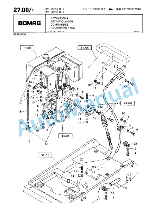 Bomag BPR 75-60 D-2, BPR 80-60 D-2 Vibratory Plate Compactor Spare Parts Catalogue 00813404 2 Bomag BPR 75-60 D-2, BPR 80-60 D-2 Vibratory Plate Compactor Spare Parts Catalogue 00813404-2