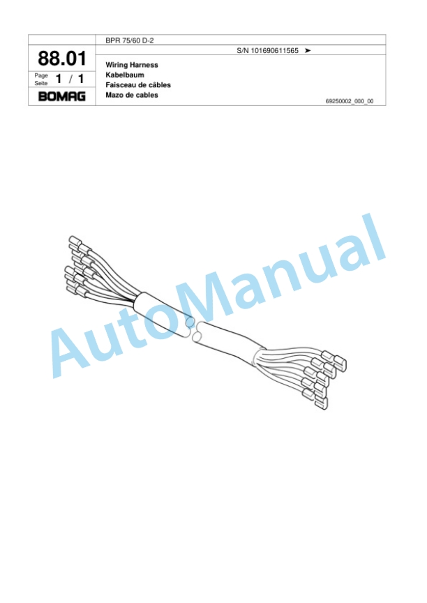Bomag BPR 75-60 D-2 Vibratory Plate Compactor Spare Parts Catalogue 00817444 5 Bomag BPR 75-60 D-2 Vibratory Plate Compactor Spare Parts Catalogue 00817444-5