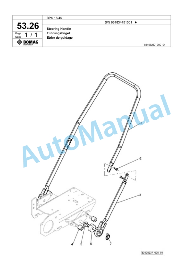 Bomag BPS 18-45 Vibratory Plate Compactor Spare Parts Catalogue 00825473 2 Bomag BPS 18-45 Vibratory Plate Compactor Spare Parts Catalogue 00825473-2