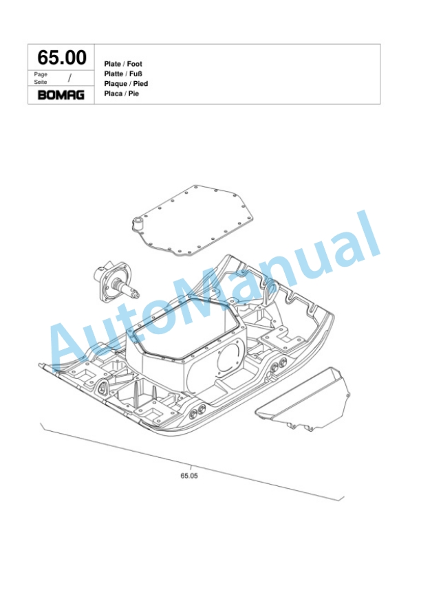 Bomag BRR 45-55 D Vibratory Plate Compactor Spare Parts Catalogue 00817921 4 Bomag BRR 45-55 D Vibratory Plate Compactor Spare Parts Catalogue 00817921-4