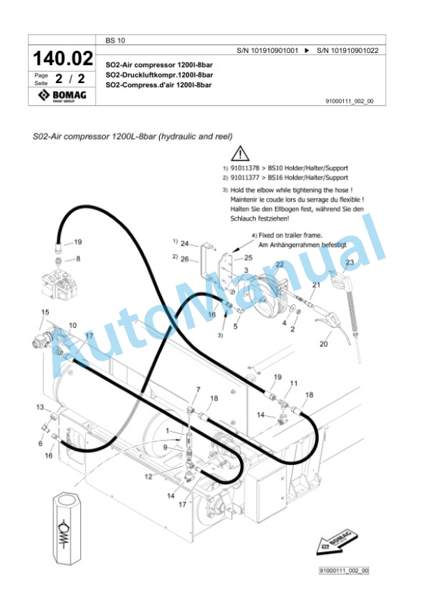 Bomag BS 10 Tractor-Towed Spreader Spare Parts Catalogue 00826297 3 Bomag BS 10 Tractor-Towed Spreader Spare Parts Catalogue 00826297-3