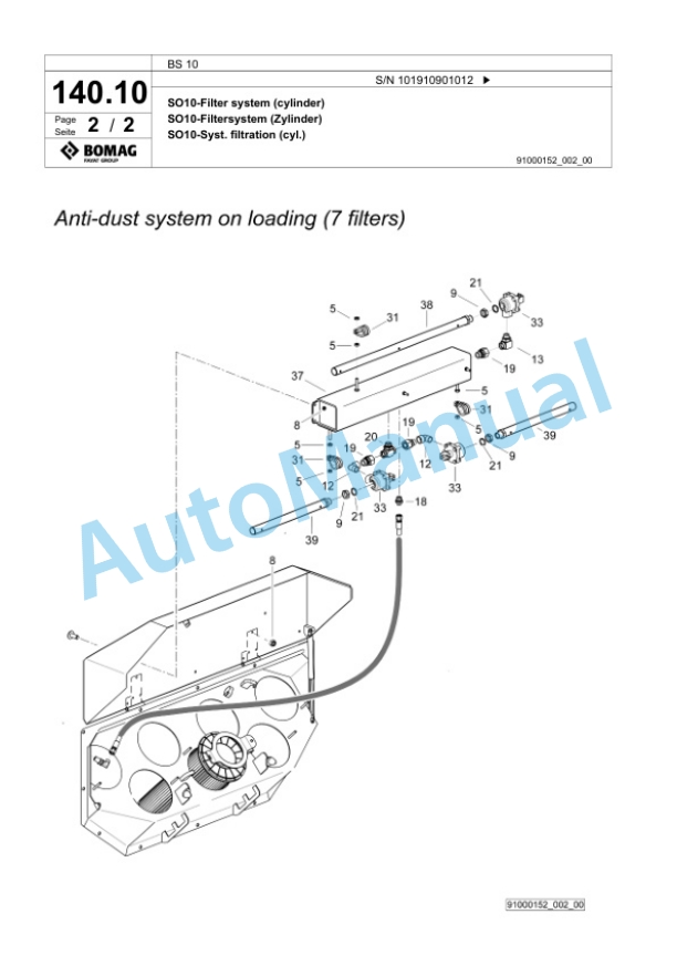 Bomag BS 10 Tractor-Towed Spreader Spare Parts Catalogue 00826297 5 Bomag BS 10 Tractor-Towed Spreader Spare Parts Catalogue 00826297-5