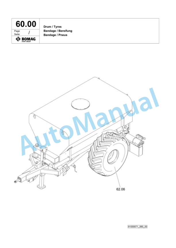 Bomag BS 10000 Tractor-Towed Spreader Spare Parts Catalogue 00818787 3 Bomag BS 10000 Tractor-Towed Spreader Spare Parts Catalogue 00818787-3