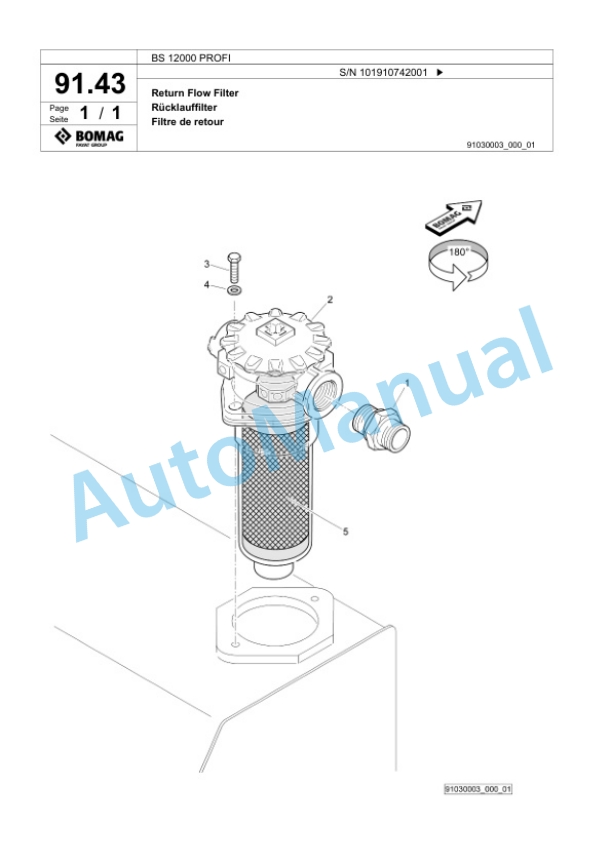 Bomag BS 12000 PROFI Tractor-Towed Spreader Spare Parts Catalogue 00824979 3 Bomag BS 12000 PROFI Tractor-Towed Spreader Spare Parts Catalogue 00824979-3