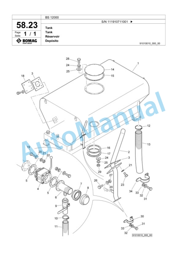 Bomag BS 12000 Tractor-Towed Spreader Spare Parts Catalogue 00818789 3 Bomag BS 12000 Tractor-Towed Spreader Spare Parts Catalogue 00818789-3