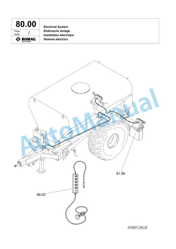 Bomag BS 12000 Tractor-Towed Spreader Spare Parts Catalogue 00818789 4 Bomag BS 12000 Tractor-Towed Spreader Spare Parts Catalogue 00818789-4