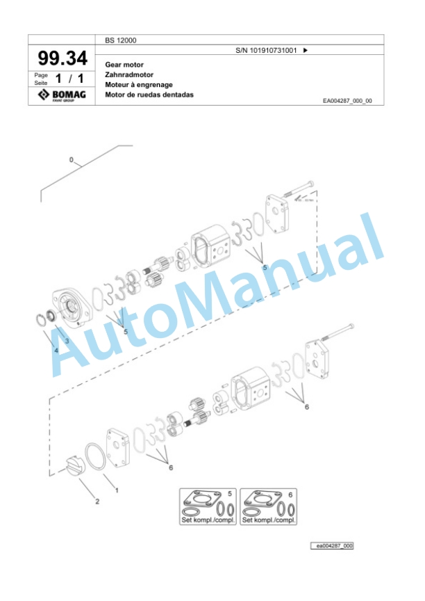 Bomag BS 12000 Tractor-Towed Spreader Spare Parts Catalogue 00824291 3 Bomag BS 12000 Tractor-Towed Spreader Spare Parts Catalogue 00824291-3