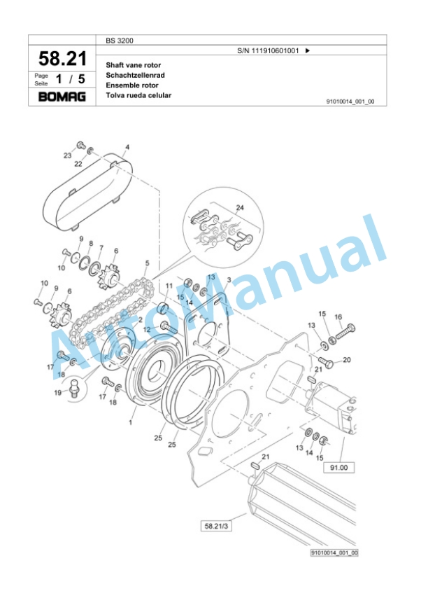 Bomag BS 3200 Front Spreader Spare Parts Catalogue 00818793 2 Bomag BS 3200 Front Spreader Spare Parts Catalogue 00818793-2