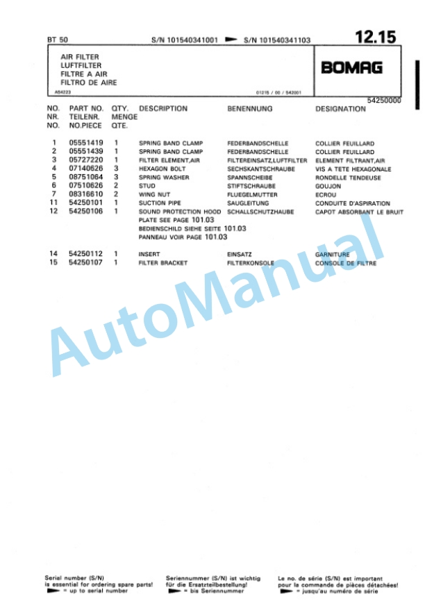 Bomag BT 50 Vibratory Tamper Spare Parts Catalogue 00813205 2 Bomag BT 50 Vibratory Tamper Spare Parts Catalogue 00813205-2