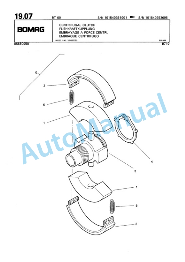Bomag BT 60 Vibratory Tamper Spare Parts Catalogue 00813226 2 Bomag BT 60 Vibratory Tamper Spare Parts Catalogue 00813226-2