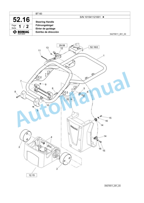 Bomag BT 60 Vibratory Tamper Spare Parts Catalogue 00824635 2 Bomag BT 60 Vibratory Tamper Spare Parts Catalogue 00824635-2
