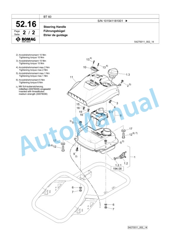 Bomag BT 60 Vibratory Tamper Spare Parts Catalogue 00826683 2 Bomag BT 60 Vibratory Tamper Spare Parts Catalogue 00826683-2