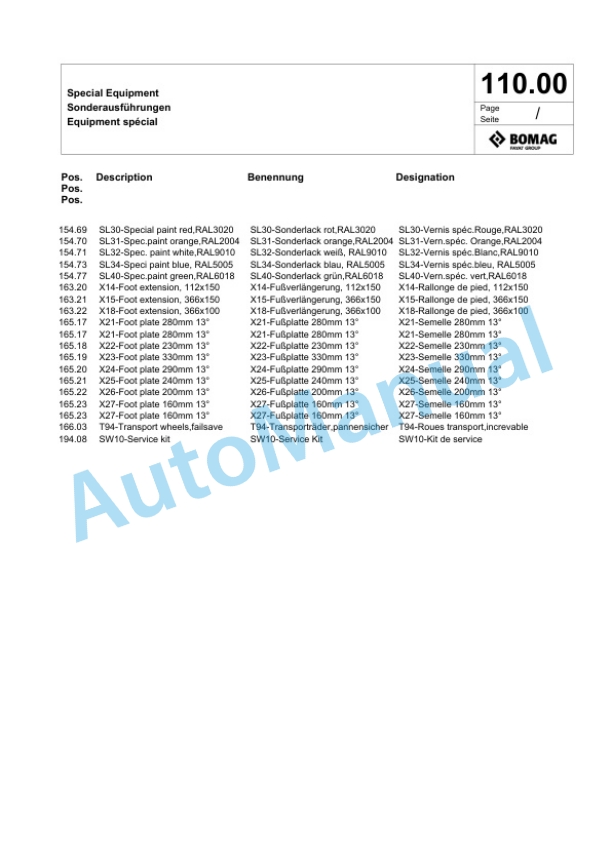 Bomag BT 60 Vibratory Tamper Spare Parts Catalogue 00826683 3 Bomag BT 60 Vibratory Tamper Spare Parts Catalogue 00826683-3