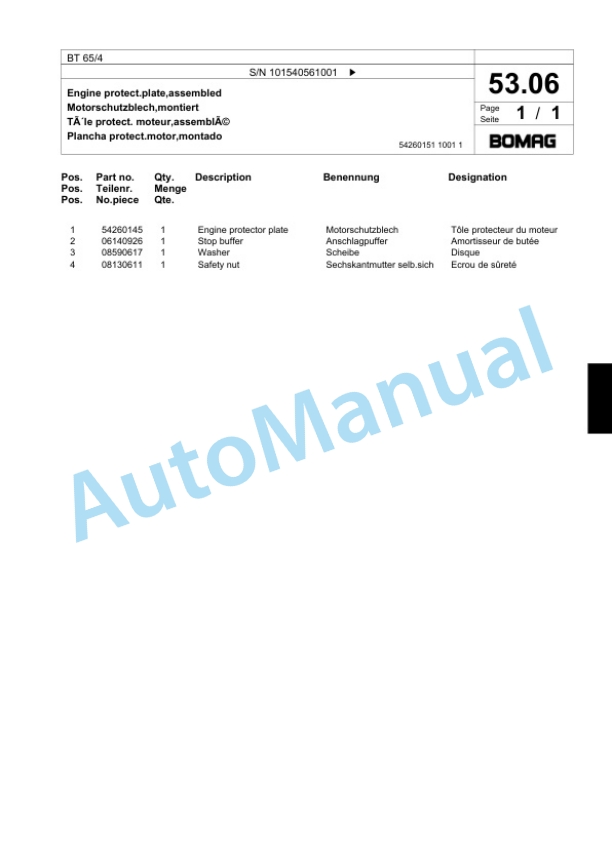 Bomag BT 65-4 Vibratory Tamper Spare Parts Catalogue 00818739 2 Bomag BT 65-4 Vibratory Tamper Spare Parts Catalogue 00818739-2