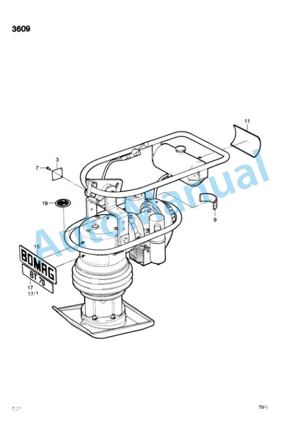 Bomag BT 70 S, BT 71 Vibratory Tamper Spare Parts Catalogue 00813200 4 Bomag BT 70 S, BT 71 Vibratory Tamper Spare Parts Catalogue 00813200-4