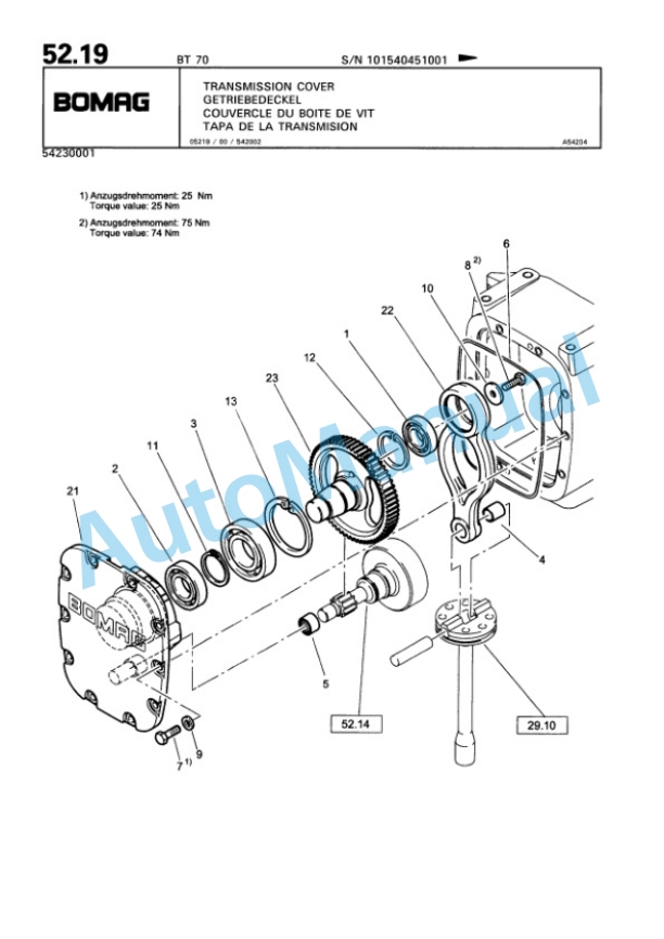Bomag BT 70 Vibratory Tamper Spare Parts Catalogue 00813207 3 Bomag BT 70 Vibratory Tamper Spare Parts Catalogue 00813207-3