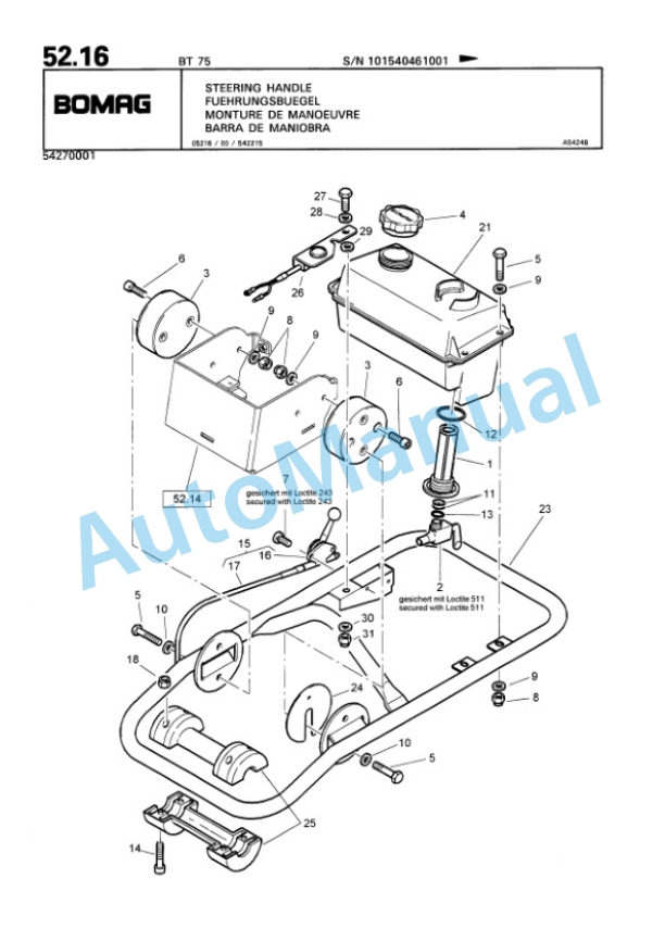 Bomag BT 75 Vibratory Tamper Spare Parts Catalogue 00813236 3 Bomag BT 75 Vibratory Tamper Spare Parts Catalogue 00813236-3
