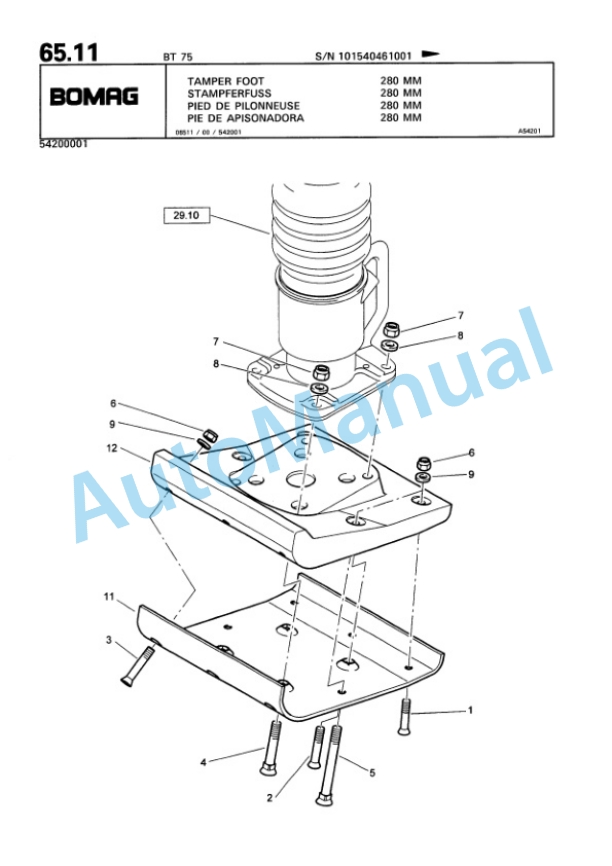 Bomag BT 75 Vibratory Tamper Spare Parts Catalogue 00813236 4 Bomag BT 75 Vibratory Tamper Spare Parts Catalogue 00813236-4