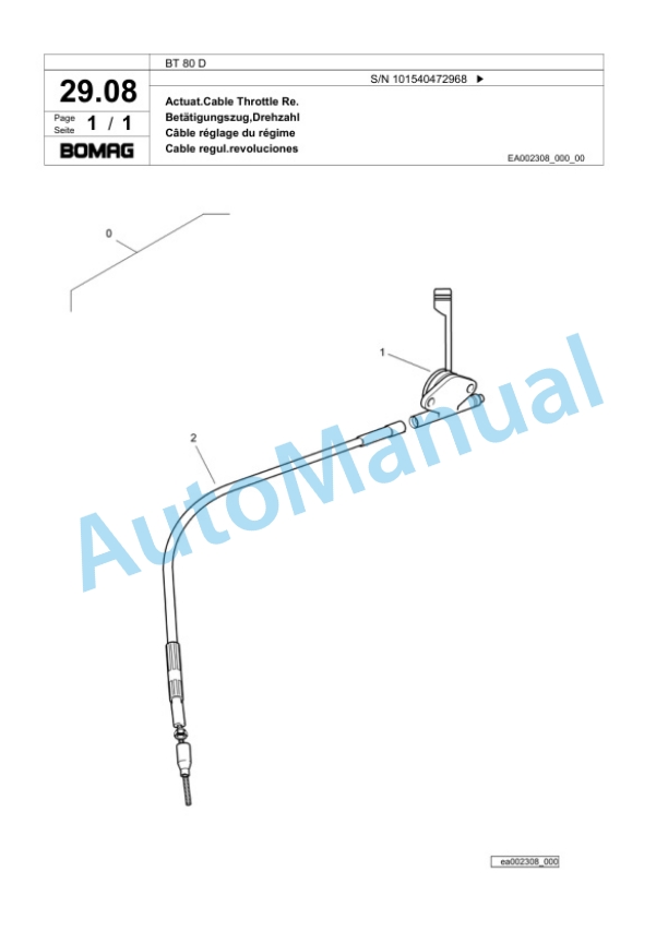 Bomag BT 80 D Vibratory Tamper Spare Parts Catalogue 00817455 2 Bomag BT 80 D Vibratory Tamper Spare Parts Catalogue 00817455-2