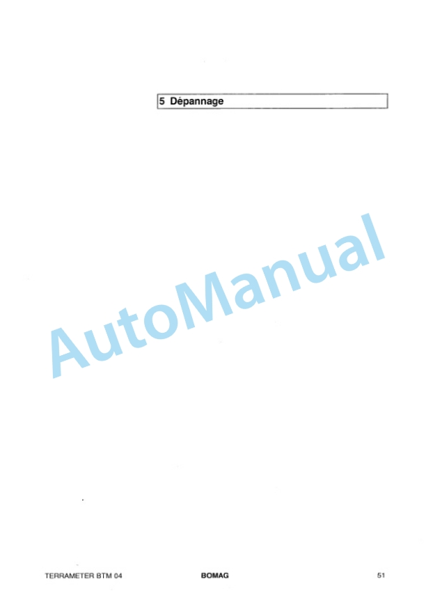 Bomag BTM 04 Terra Meter Spare Parts Catalogue 00816203 FR 3 Bomag BTM 04 Terra Meter Spare Parts Catalogue 00816203 FR-3