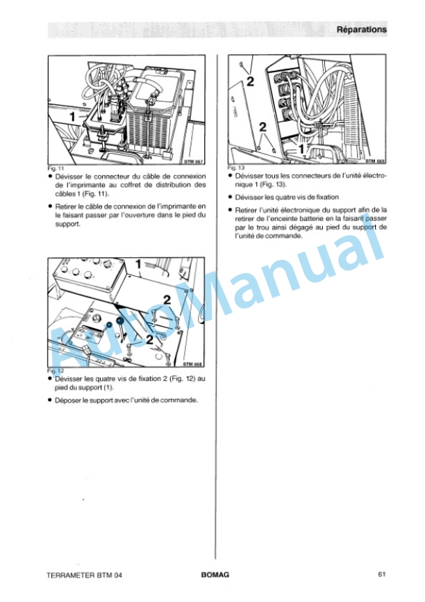 Bomag BTM 04 Terra Meter Spare Parts Catalogue 00816203 FR 5 Bomag BTM 04 Terra Meter Spare Parts Catalogue 00816203 FR-5