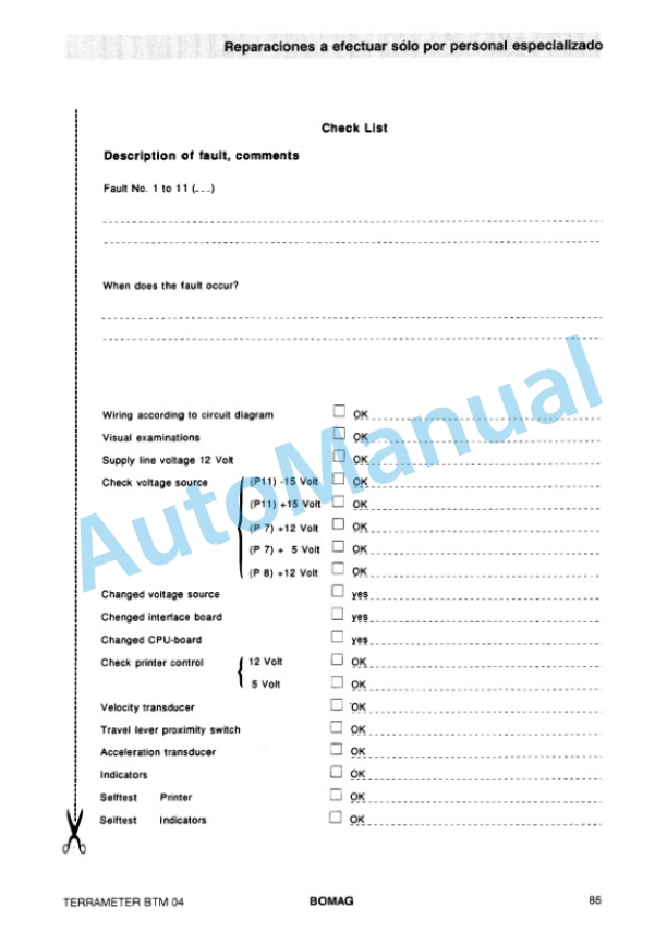 Bomag BTM 04 Terra Meter Spare Parts Catalogue 00816204 ES 3 Bomag BTM 04 Terra Meter Spare Parts Catalogue 00816204 ES-3