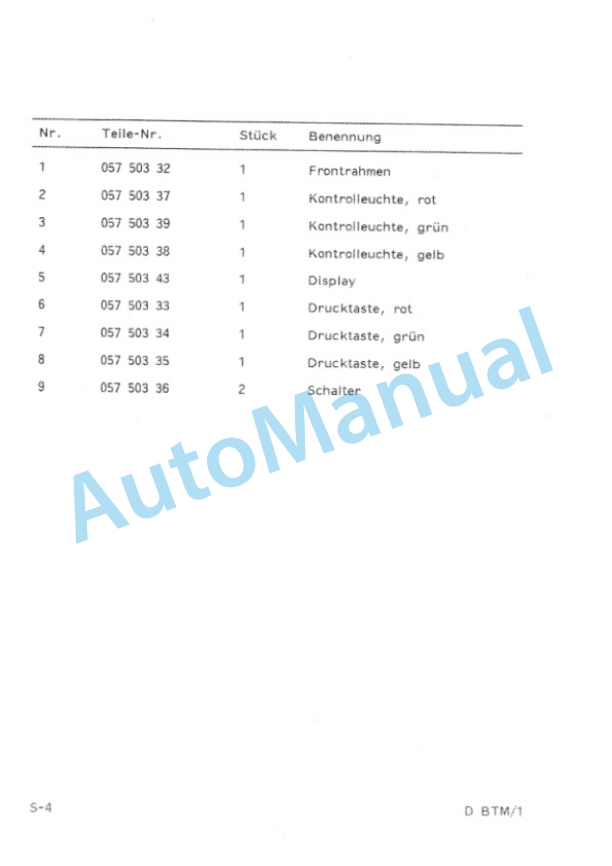 Bomag BTM Terra Meter Spare Parts Catalogue 00814700 4 Bomag BTM Terra Meter Spare Parts Catalogue 00814700-4