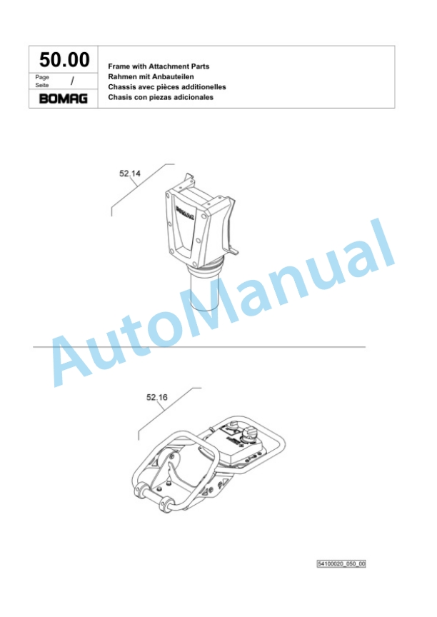 Bomag BVT 65 Vibratory Tamper Spare Parts Catalogue 00818677 2 Bomag BVT 65 Vibratory Tamper Spare Parts Catalogue 00818677-2