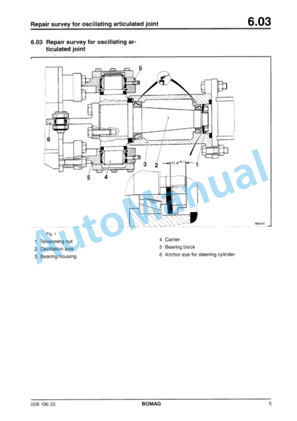 Bomag BW 100 AD-3, BW 100 AC-3, BW 120 AD-3, BW 120 AC-3 Tandem Vibratory Rollers Repair Instructions 00819371 2 Bomag BW 100 AD-3, BW 100 AC-3, BW 120 AD-3, BW 120 AC-3 Tandem Vibratory Rollers Repair Instructions 00819371-2