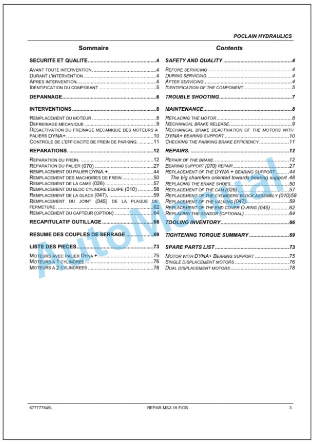 Bomag BW 100 AD-4 to BW 125 AC-4 Tandem Vibratory Rollers Service Manual 00891524 4 Bomag BW 100 AD-4 to BW 125 AC-4 Tandem Vibratory Rollers Service Manual 00891524 - Image 4