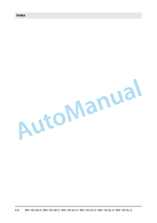 Bomag BW 100 AD-5 to BW 120 SL-5 Tandem Vibratory Rollers Service Manual 00840124 2 Bomag BW 100 AD-5 to BW 120 SL-5 Tandem Vibratory Rollers Service Manual 00840124 - Image 2